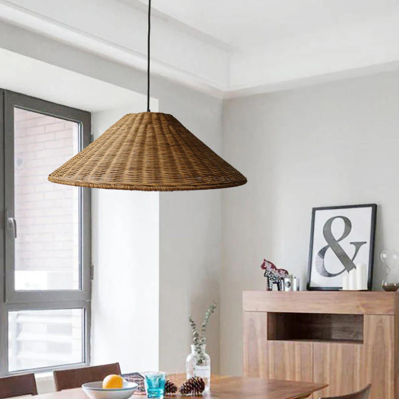 Farmhouse Handmade Rattan Pendant Light - Image 12