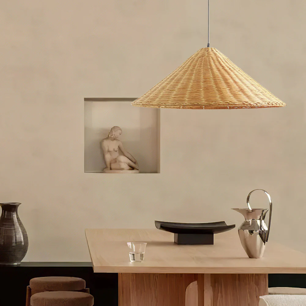 Farmhouse Handmade Rattan Pendant Light - Image 19