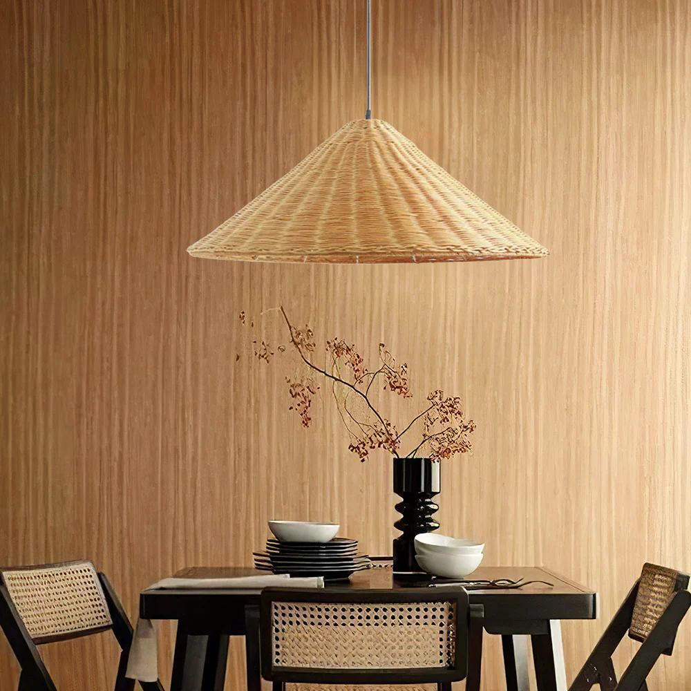 Farmhouse Handmade Rattan Pendant Light - Image 22
