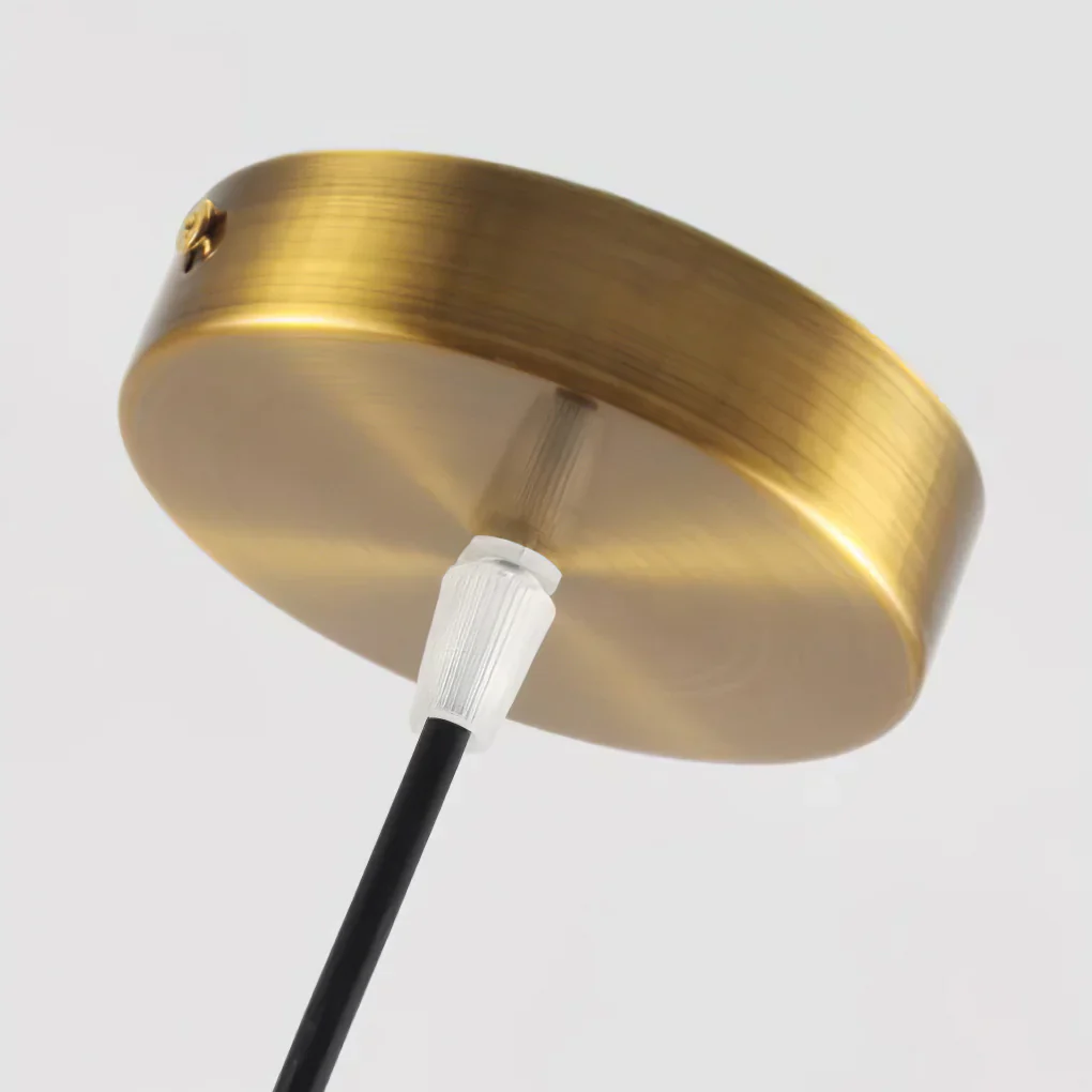 Flying Saucer Walnut Round Creative Pendant Lamp - Image 5