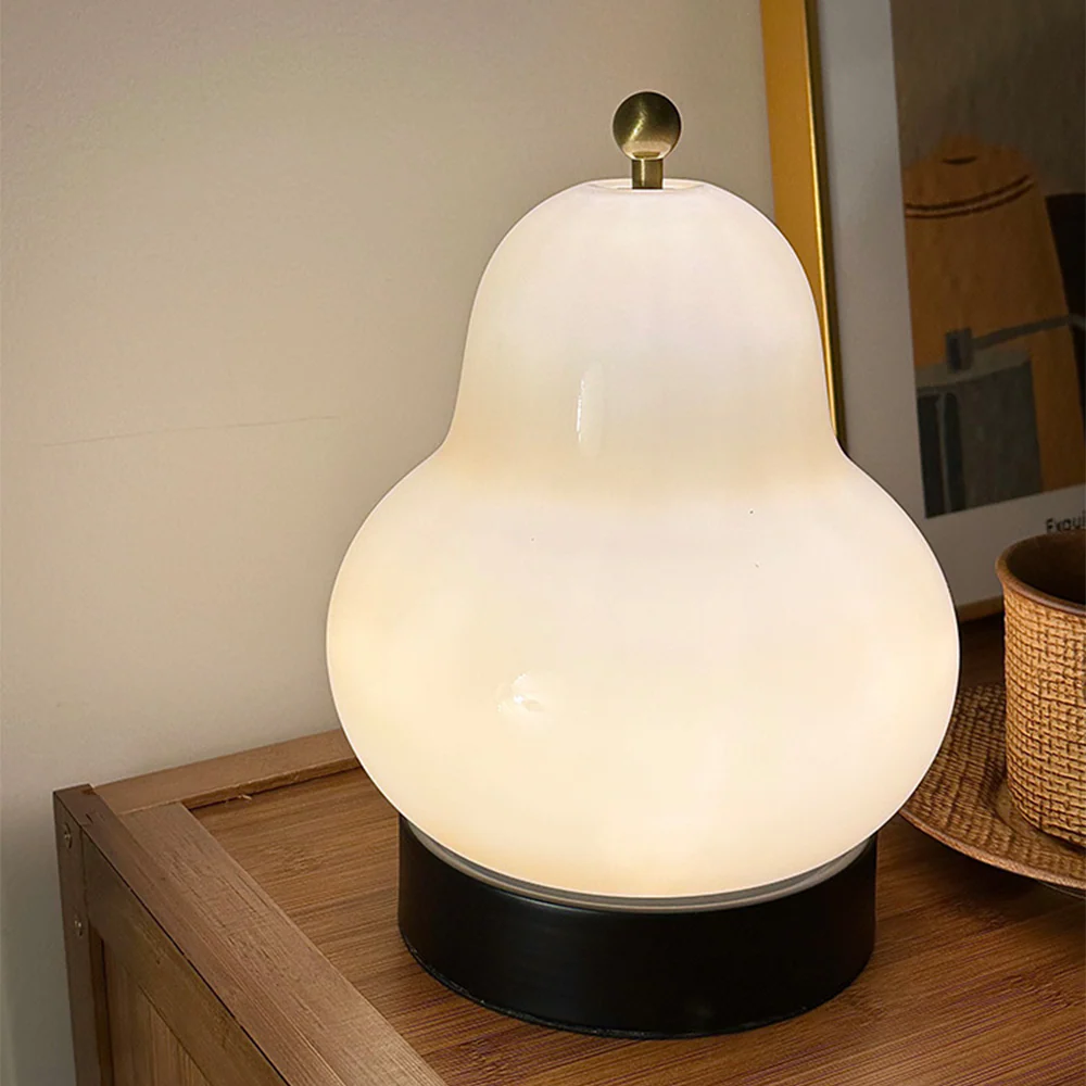French Cream Pear Touch Portable Table Light - Image 4