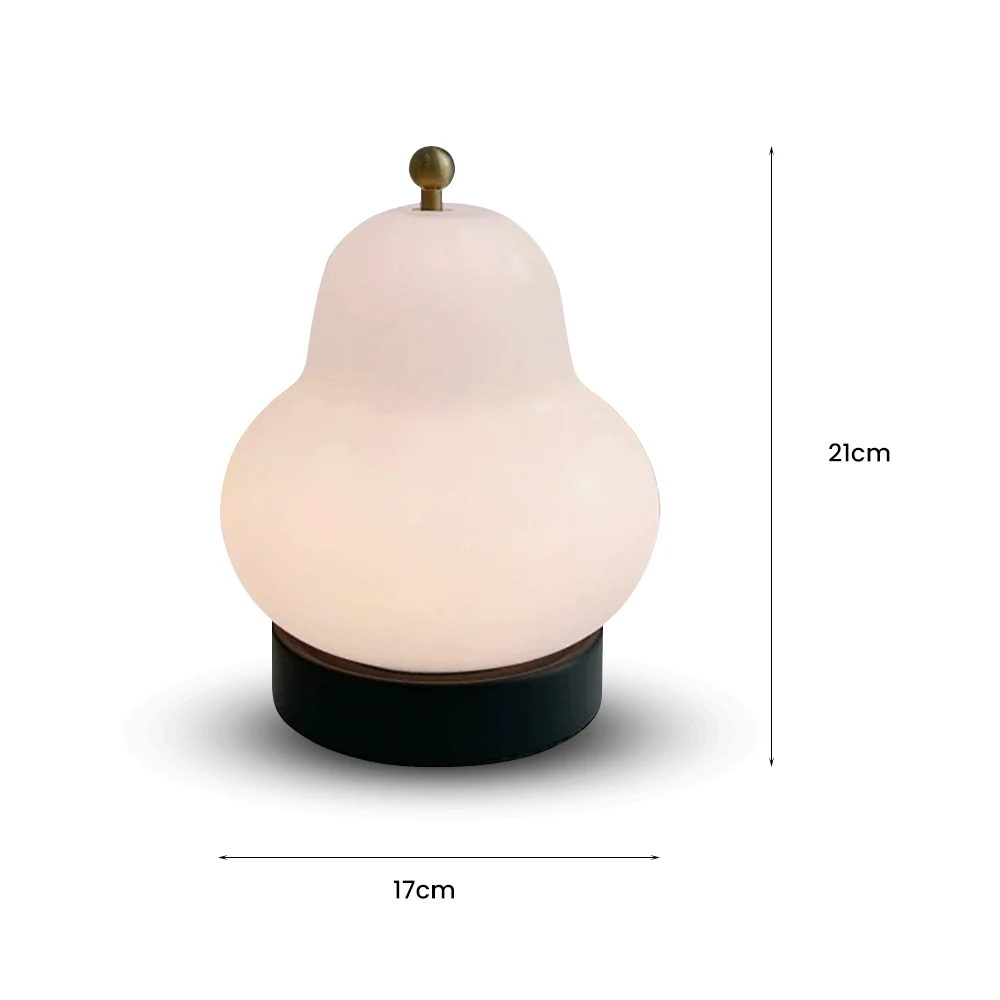 French Cream Pear Touch Portable Table Light - Image 8