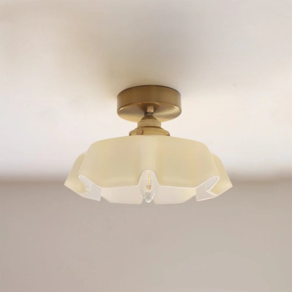 French Glass Lampshade Kitchen Island Ceiling Lamp - Image 11