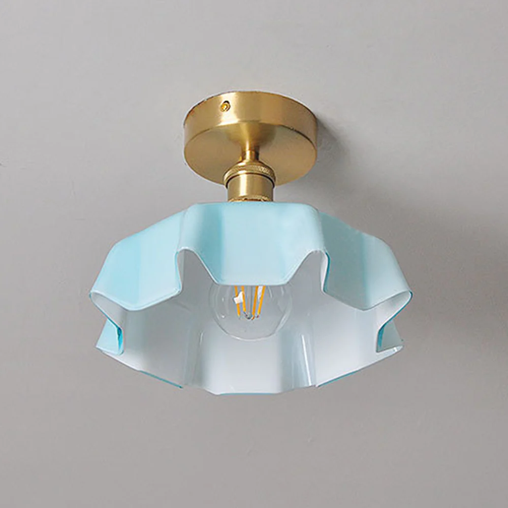French Glass Lampshade Kitchen Island Ceiling Lamp - Image 7