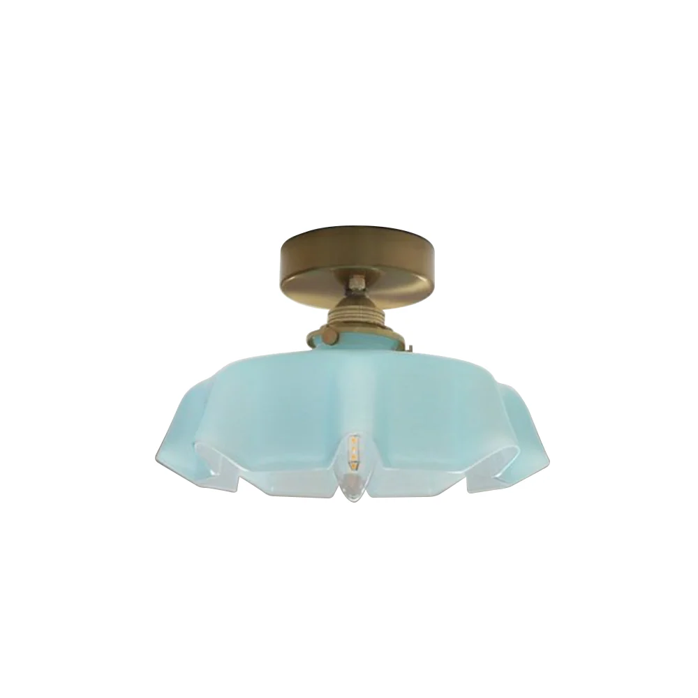 French Glass Lampshade Kitchen Island Ceiling Lamp - Image 8