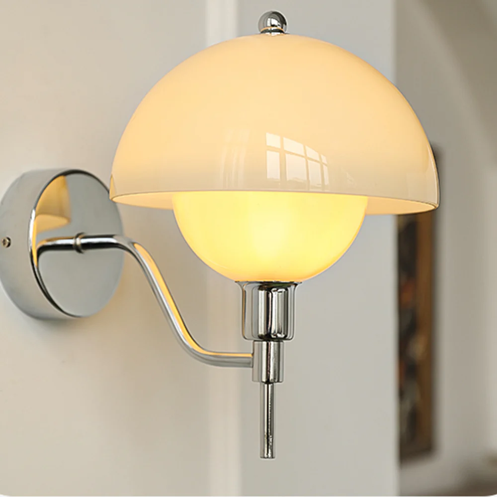 French Mushroom Glass Wall Lamp - Image 13