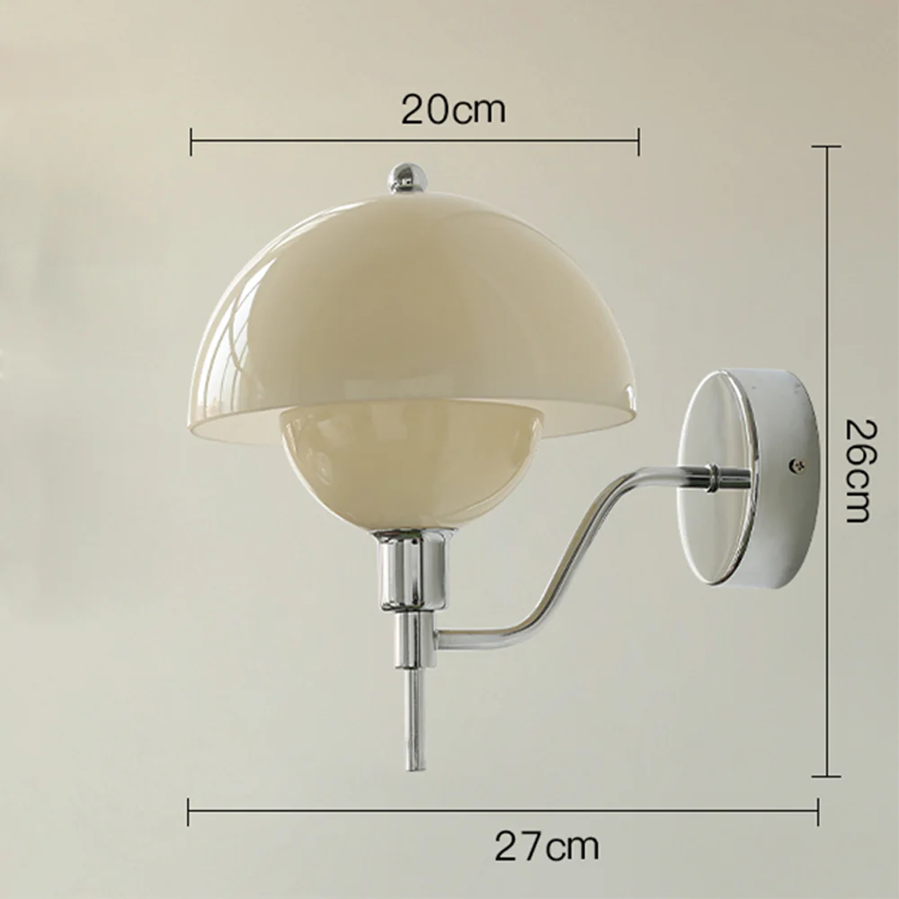 French Mushroom Glass Wall Lamp - Image 16