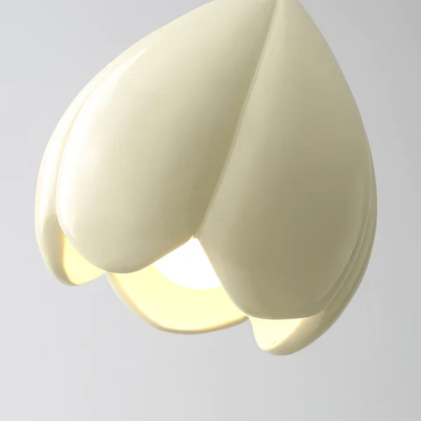 French Style Creamy Hanging Lamp Rustic Nature-Inspired Design Pendant Light - Image 12