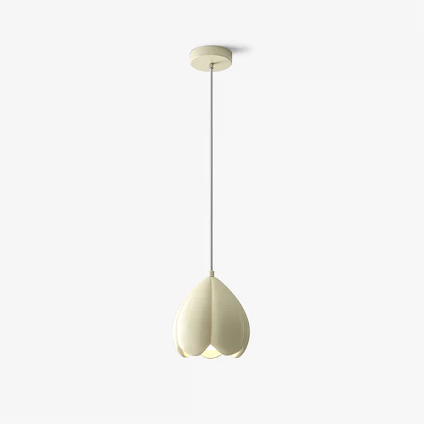 French Style Creamy Hanging Lamp Rustic Nature-Inspired Design Pendant Light - Image 5