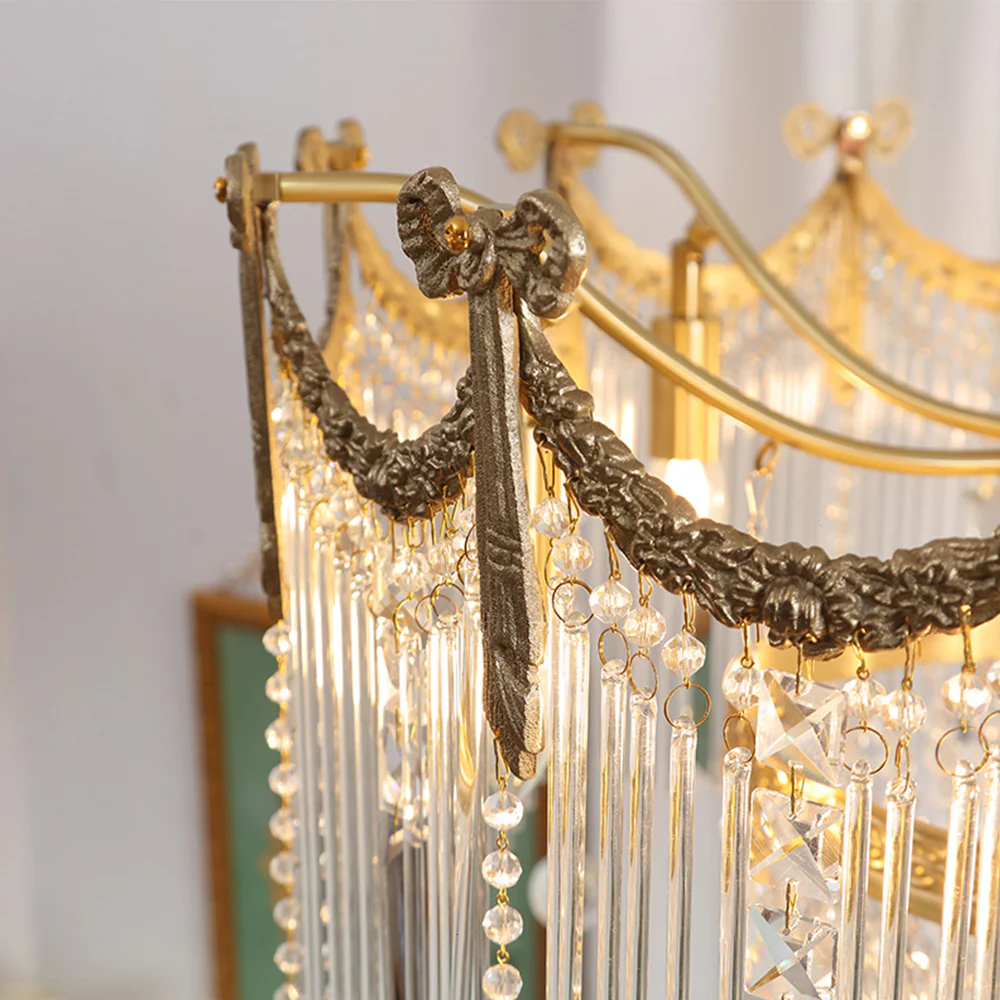 French Water Drop Crystal Chandelier - Image 3