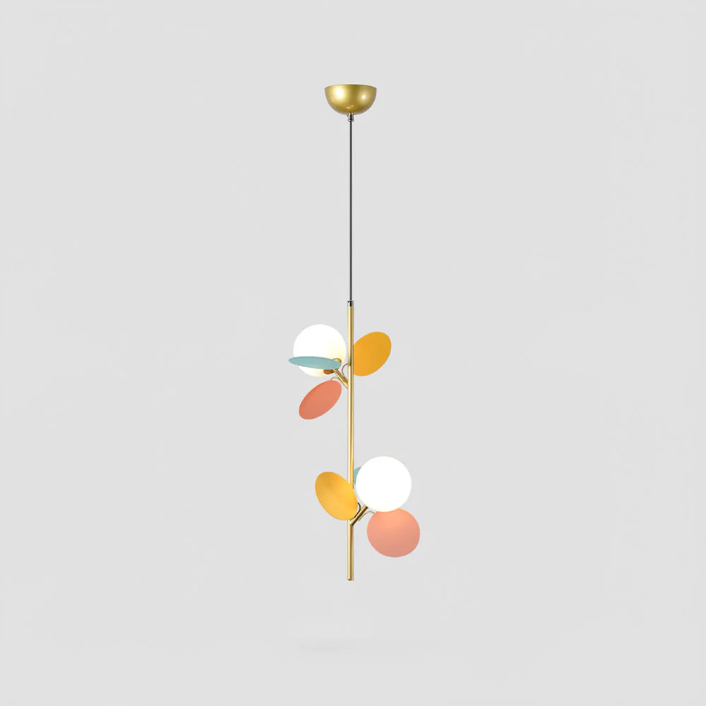 Glass Lampshade Chandelier Personality Art PVC Pendant Light - Image 11