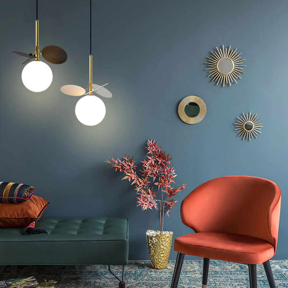 Glass Lampshade Chandelier Personality Art PVC Pendant Light - Image 19