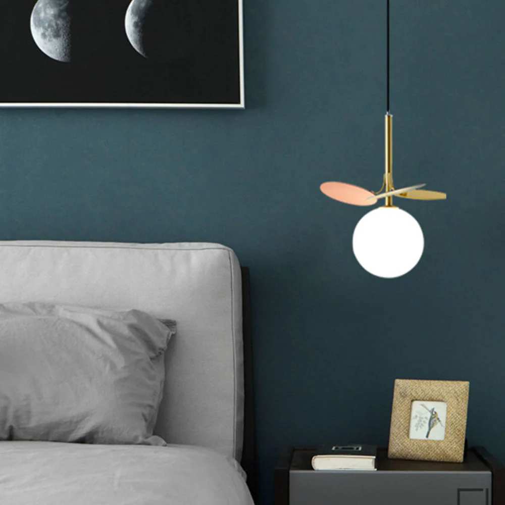 Glass Lampshade Chandelier Personality Art PVC Pendant Light - Image 20