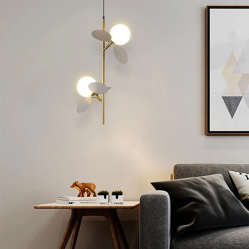 Glass Lampshade Chandelier Personality Art PVC Pendant Light - Image 21