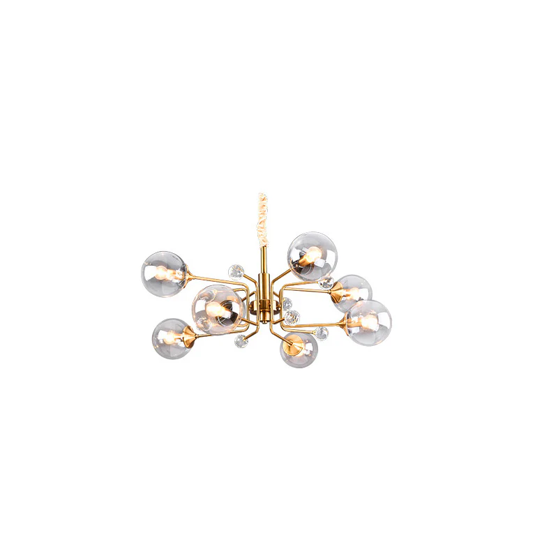 Gold Glass Modern LED chandelier - Image 15