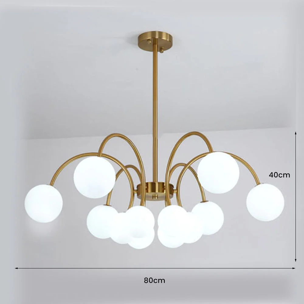Modern Gold Sputnik Shape Chandelier - Image 15