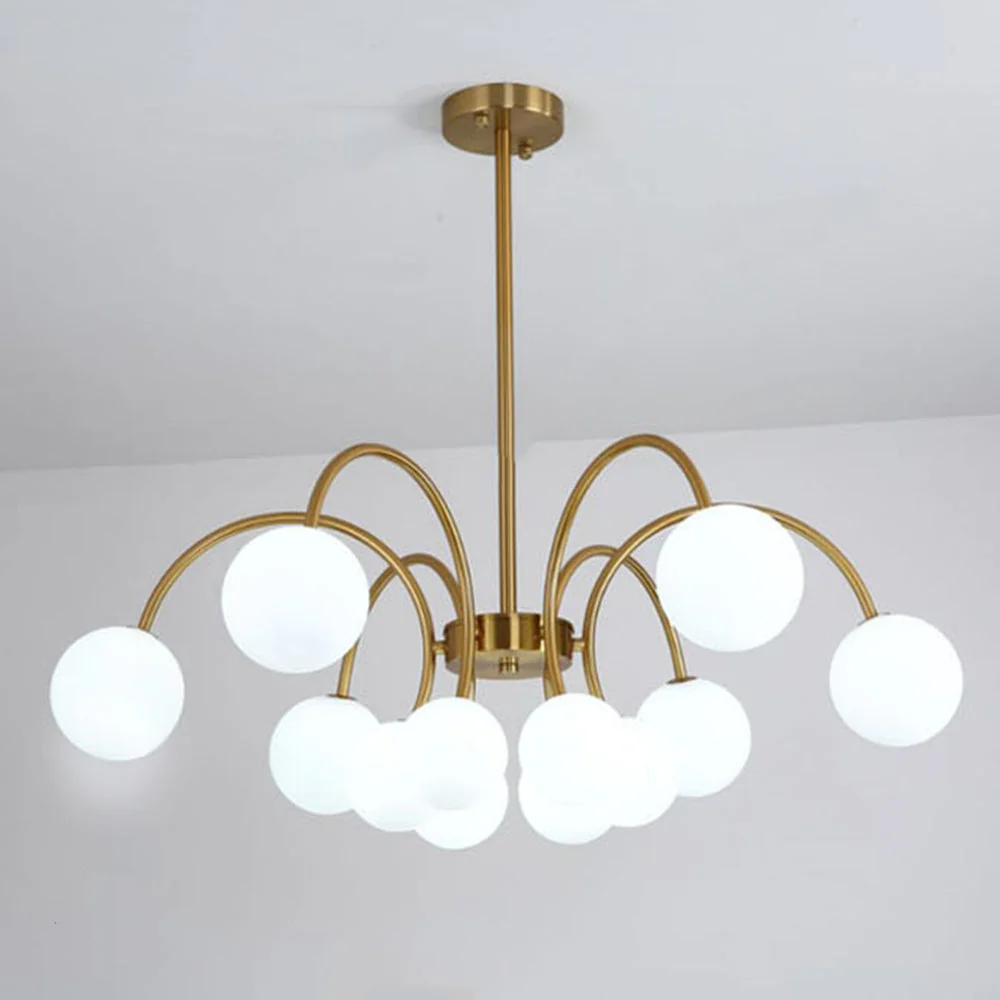 Modern Gold Sputnik Shape Chandelier - Image 5