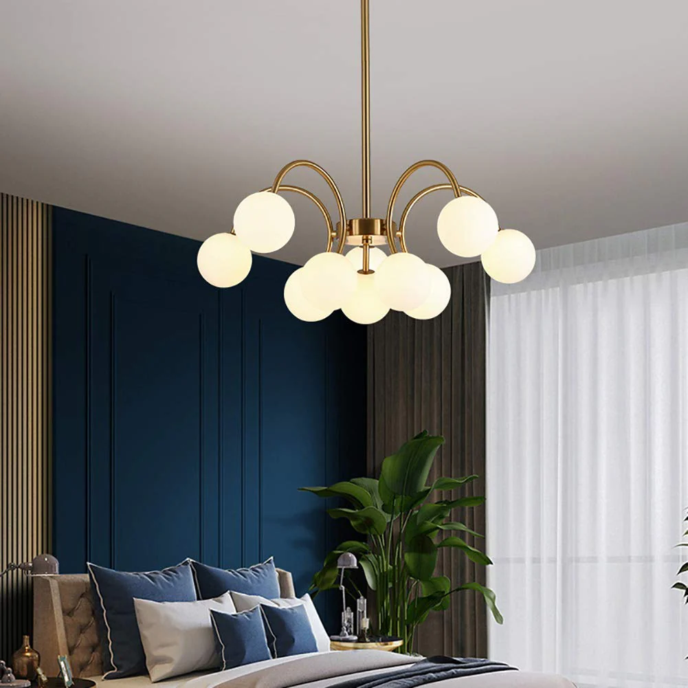 Modern Gold Sputnik Shape Chandelier - Image 7