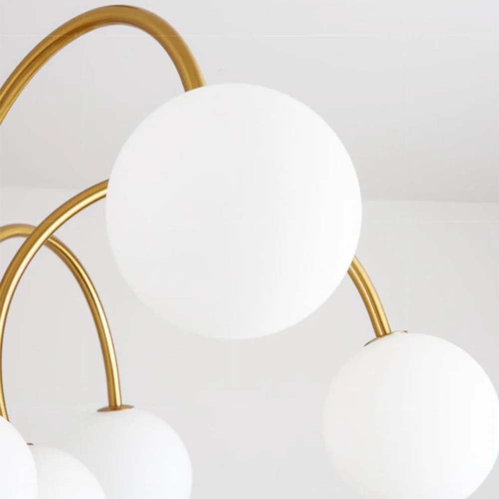 Modern Gold Sputnik Shape Chandelier - Image 9