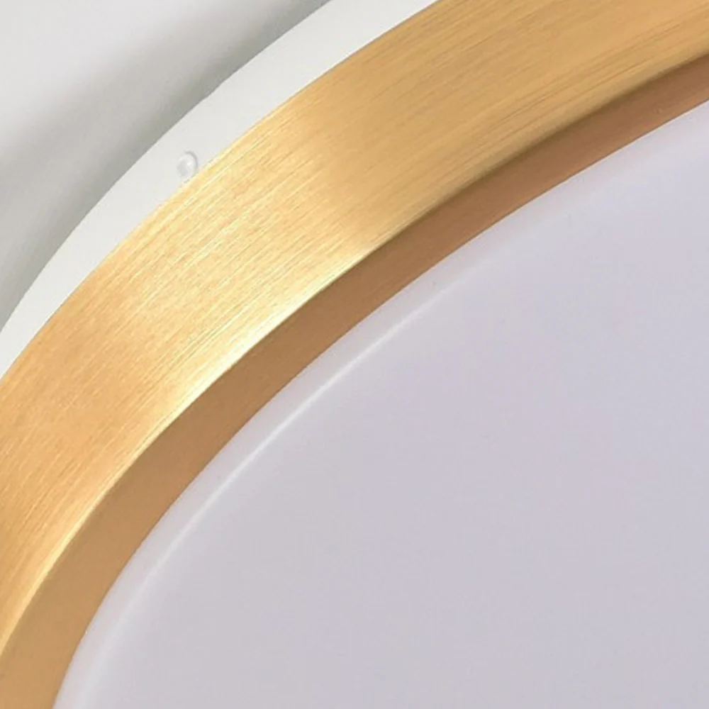 Gold Vintage Round Flush Mount Ceiling Light - Image 13