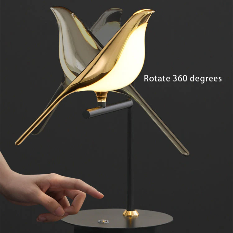 Golden Bird Table Lamp for Bedroom - Image 10