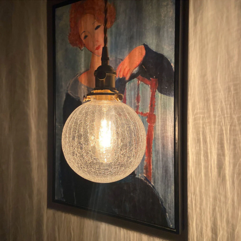 Glass Living Room Small Globe Pendant Light - Image 4