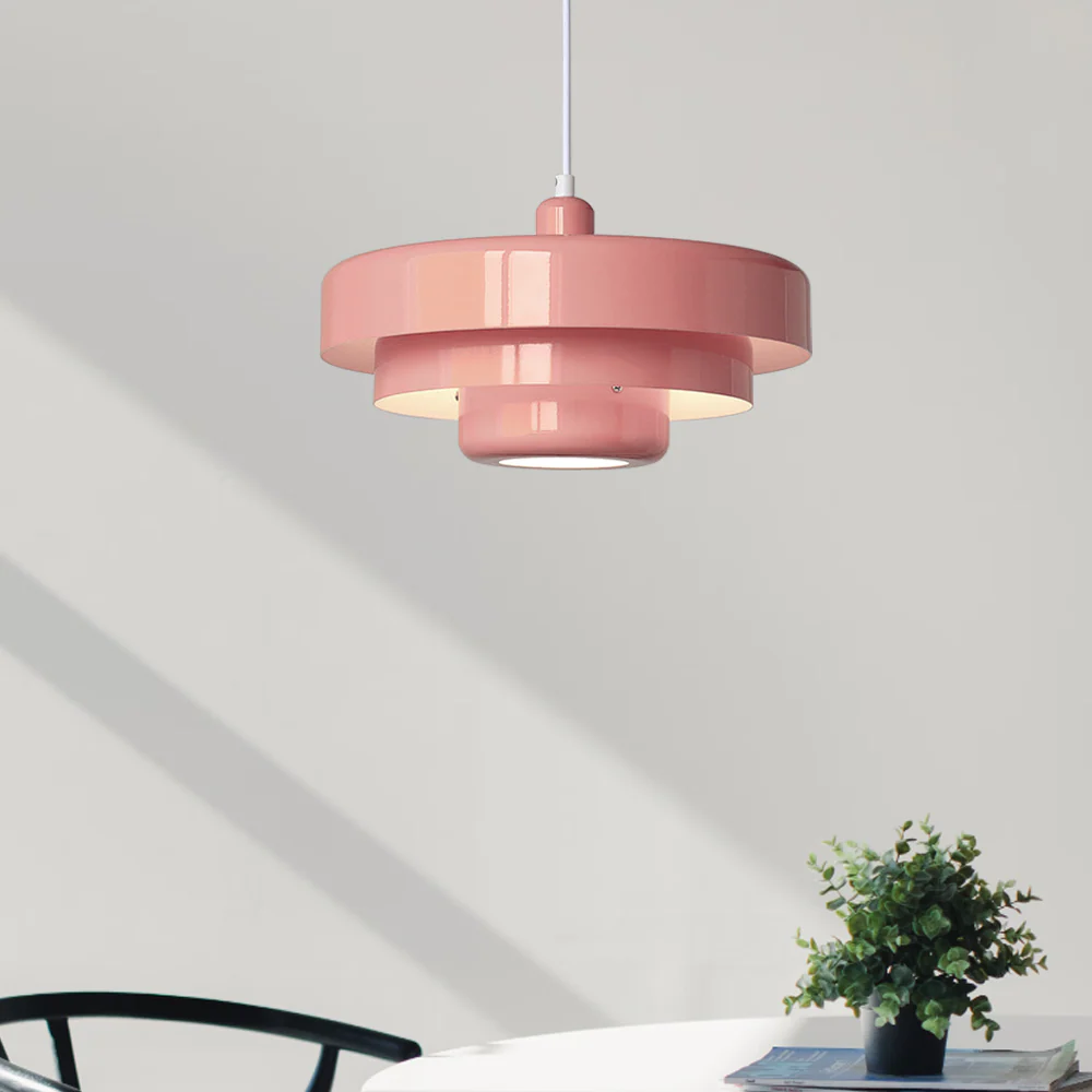 Mid-century Single Head Medieval Iron Round Pendant Light - Image 10
