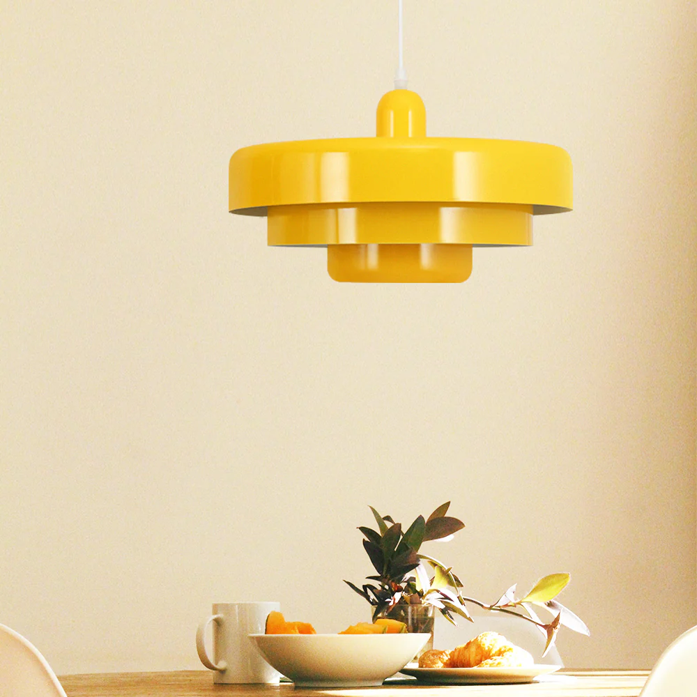 Mid-century Single Head Medieval Iron Round Pendant Light - Image 18