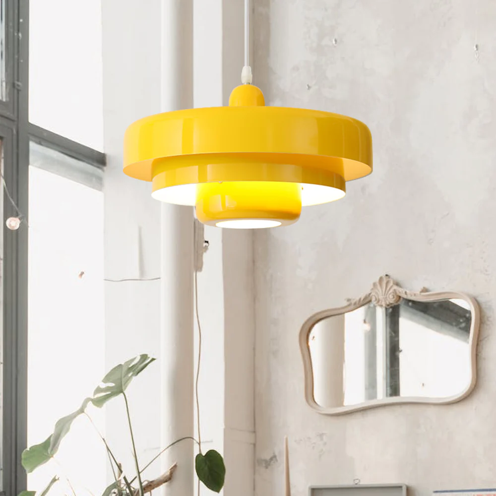 Mid-century Single Head Medieval Iron Round Pendant Light - Image 21