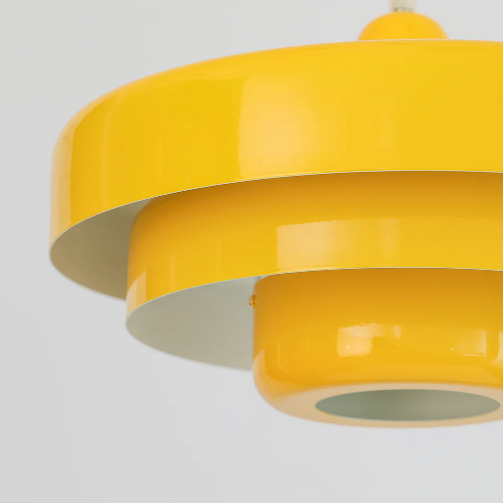 Mid-century Single Head Medieval Iron Round Pendant Light - Image 24