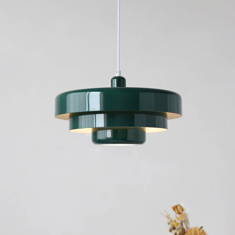Mid-century Single Head Medieval Iron Round Pendant Light - Image 25