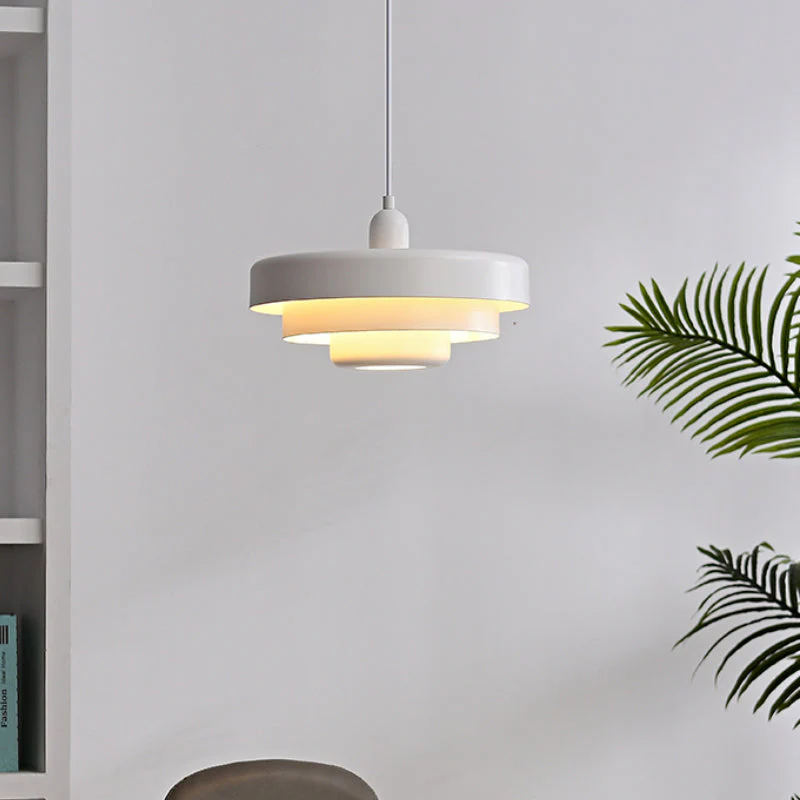 Mid-century Single Head Medieval Iron Round Pendant Light - Image 36