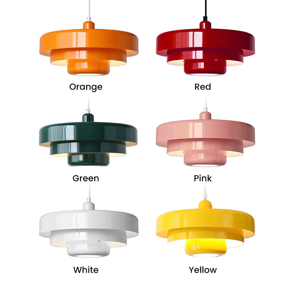 Mid-century Single Head Medieval Iron Round Pendant Light - Image 7