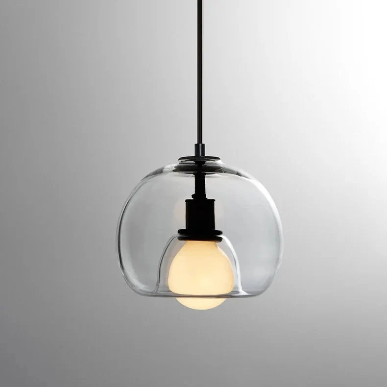 Handblown Stained Glass Orb Pendant Light Lampshade - Image 13