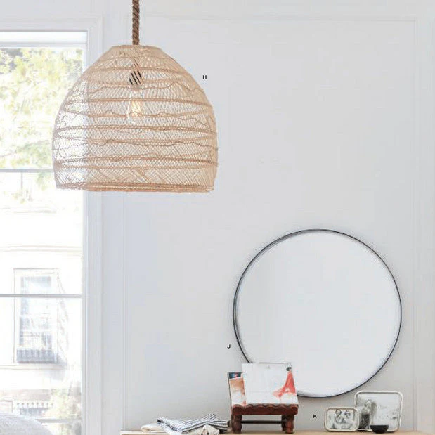 Handmade Hemp Rope Hanging Ceiling Lights - Image 3
