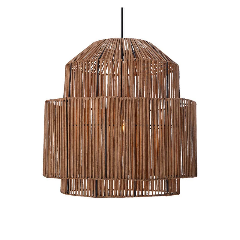 Handwoven Rattan Modern Pendant Lighting For Kitchen Island - Image 7