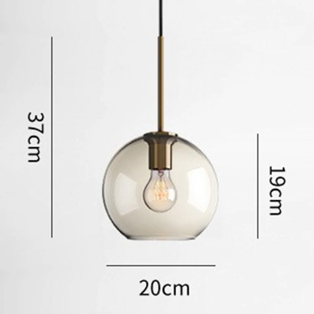 Industrial Amber Glass Pendant Light - Image 10