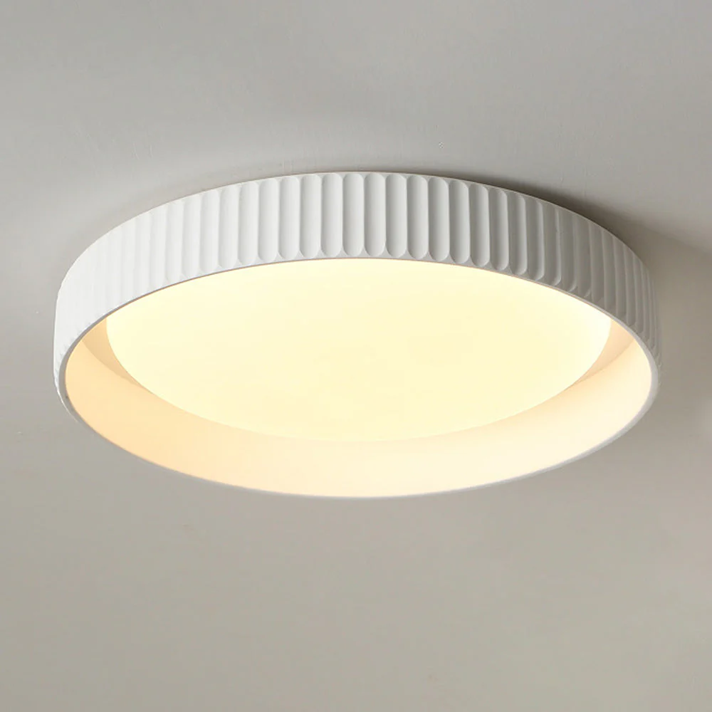 Industrial Cement Flush Mount Ceiling Light - Image 14