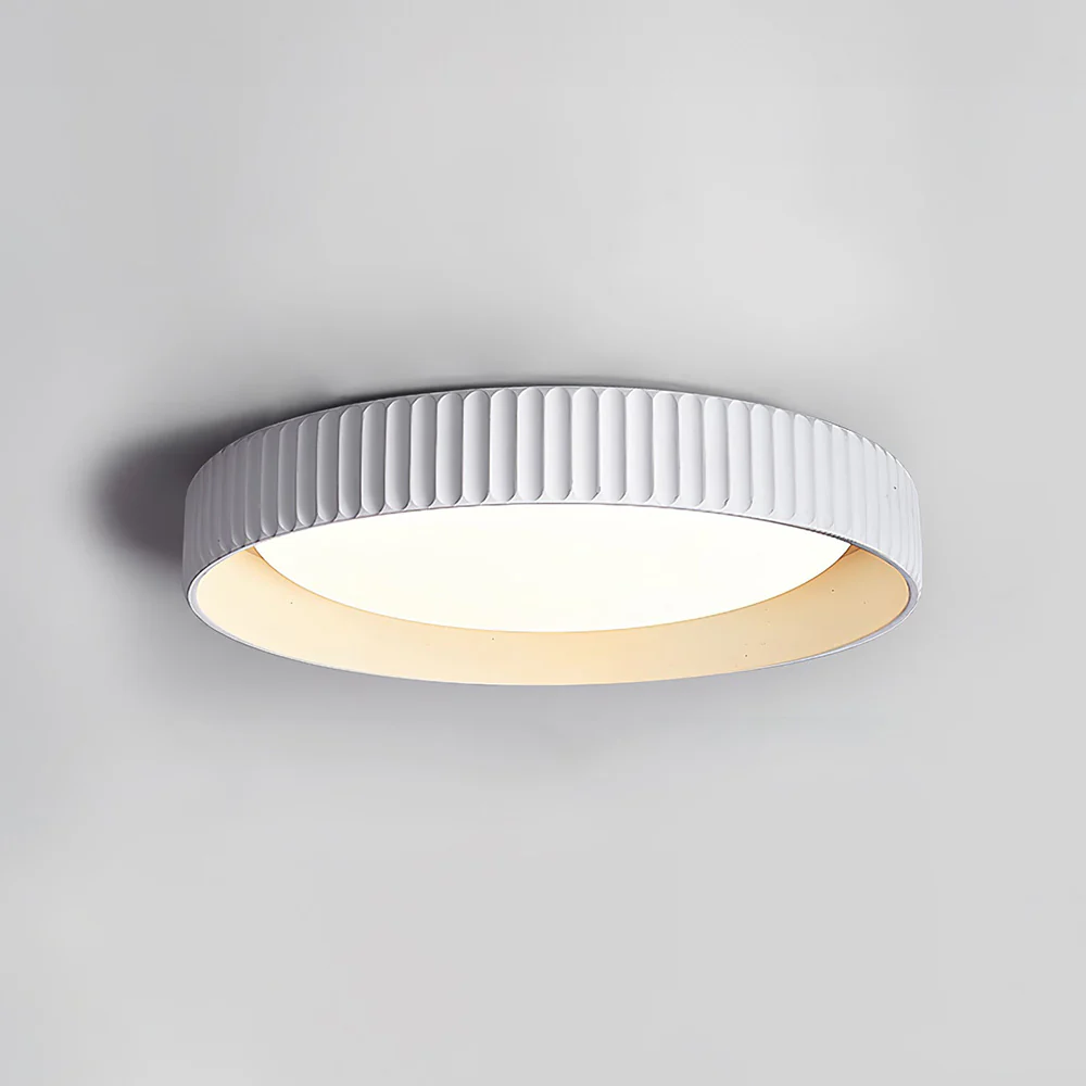 Industrial Cement Flush Mount Ceiling Light - Image 17