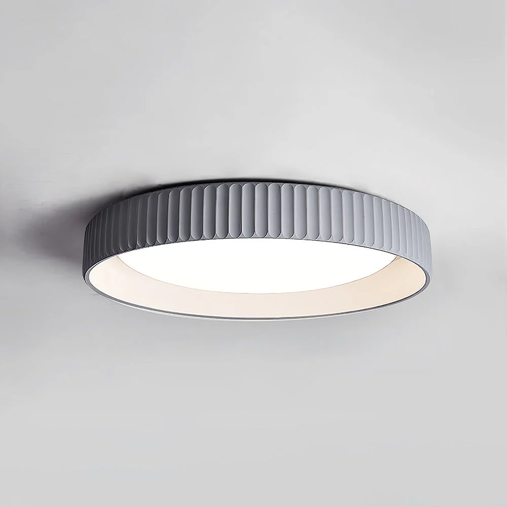 Industrial Cement Flush Mount Ceiling Light - Image 5