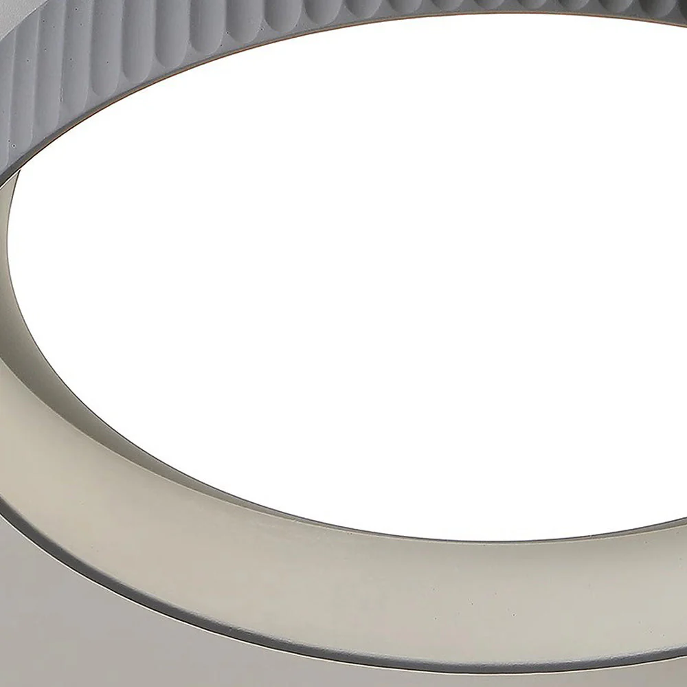 Industrial Cement Flush Mount Ceiling Light - Image 6