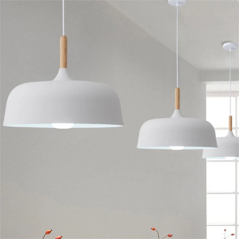 Industrial Stylish Cream Small Pendant Lights - Image 8