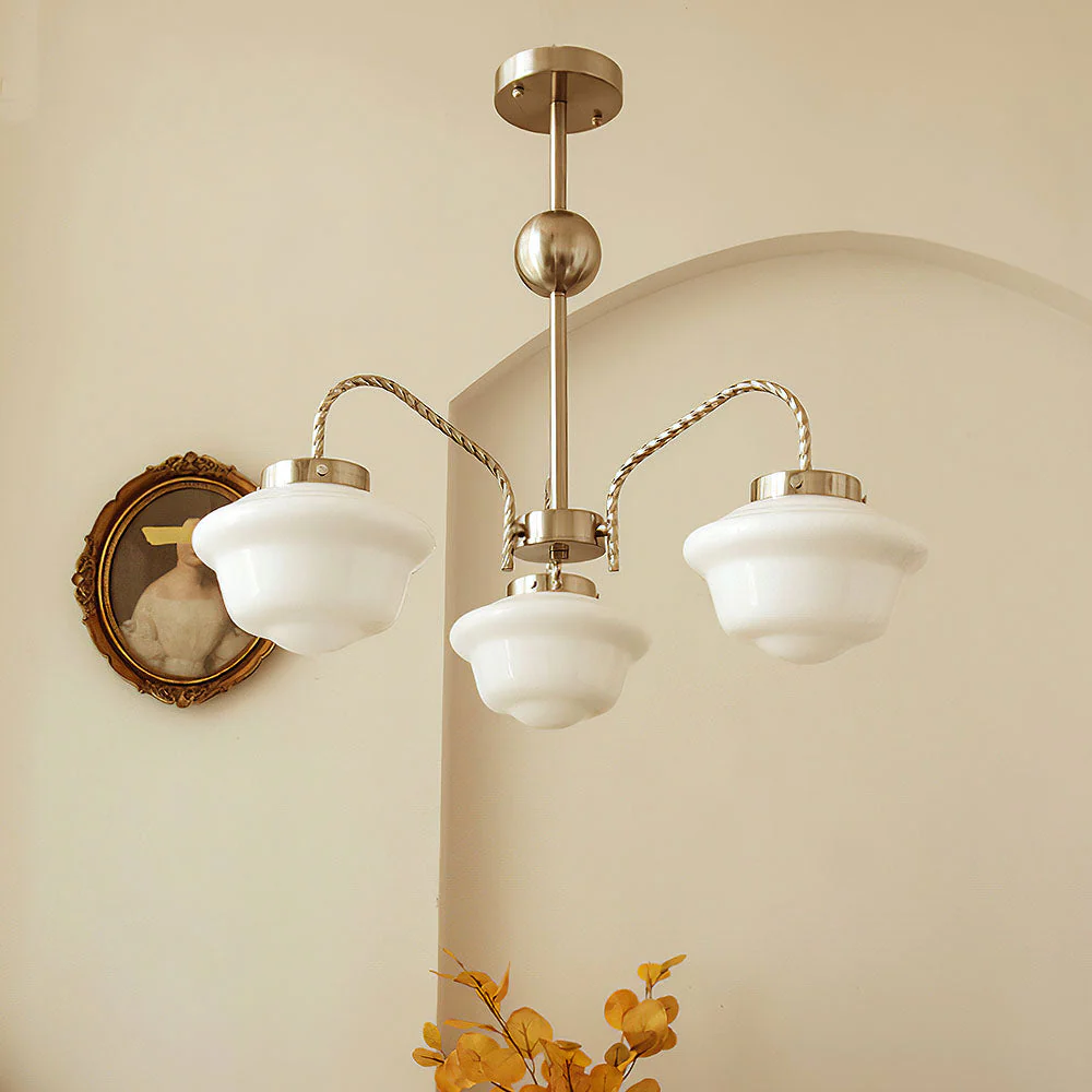 Industrial White Stunning Chain Pendant Light - Image 10