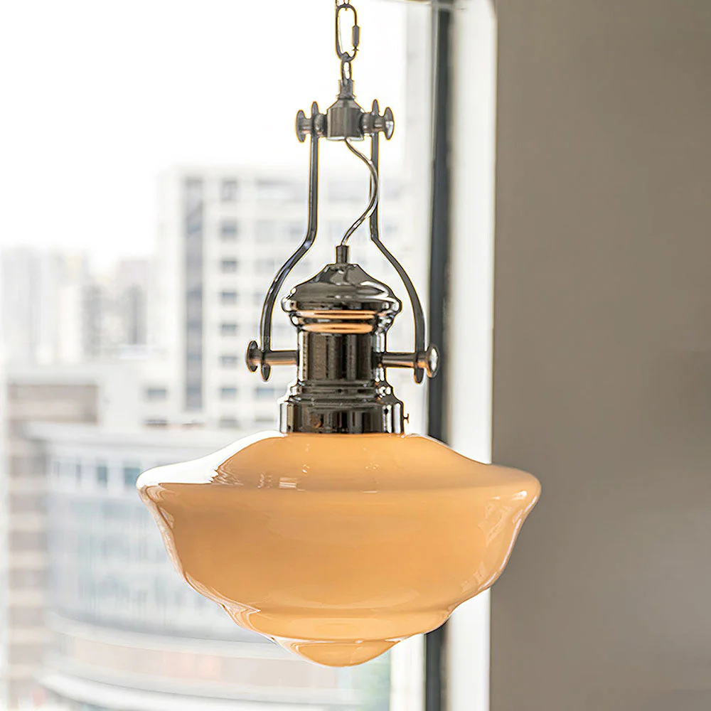 Industrial White Stunning Chain Pendant Light - Image 20
