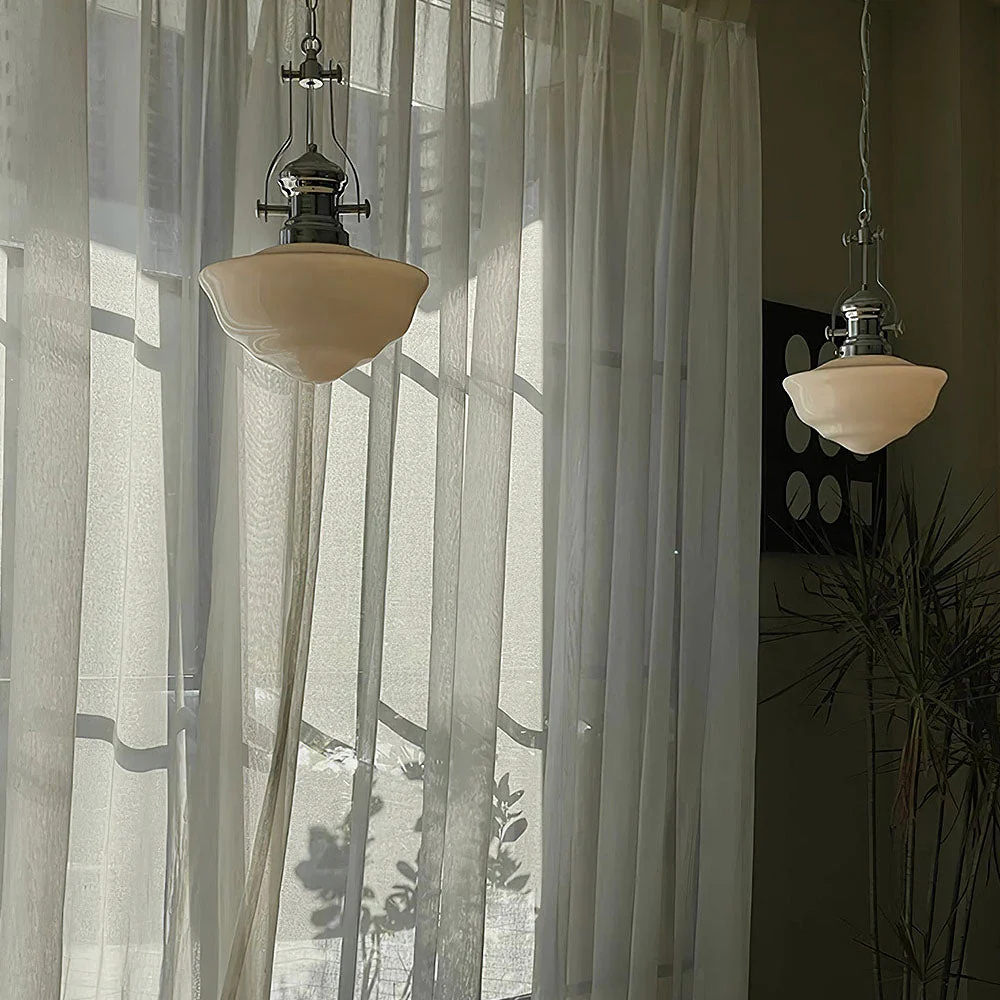 Industrial White Stunning Chain Pendant Light - Image 3