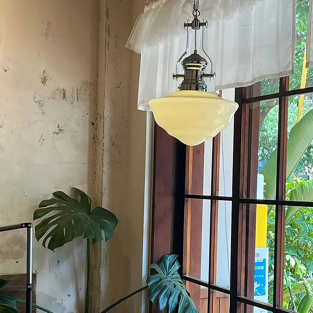 Industrial White Stunning Chain Pendant Light - Image 7