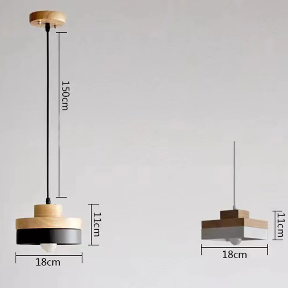 Industrial Wood Pendant Light - Image 10