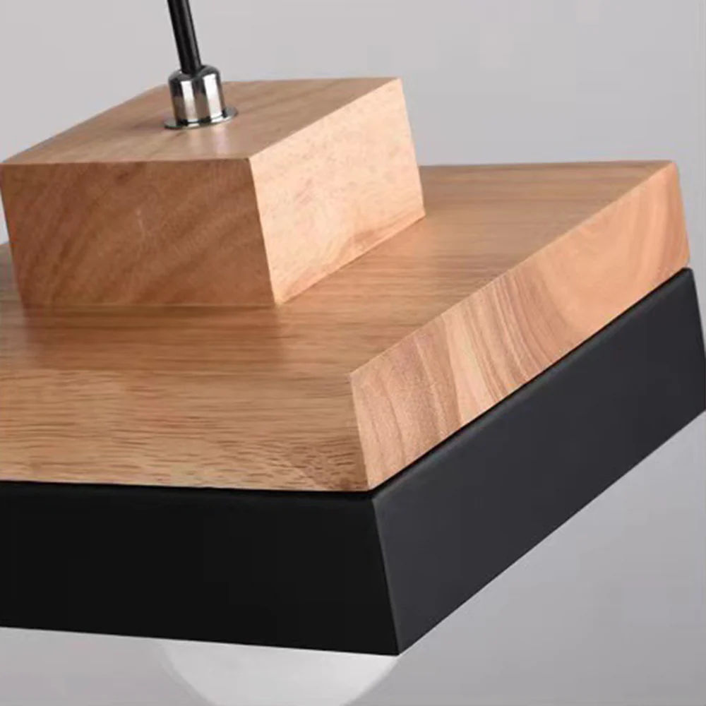 Industrial Wood Pendant Light - Image 11