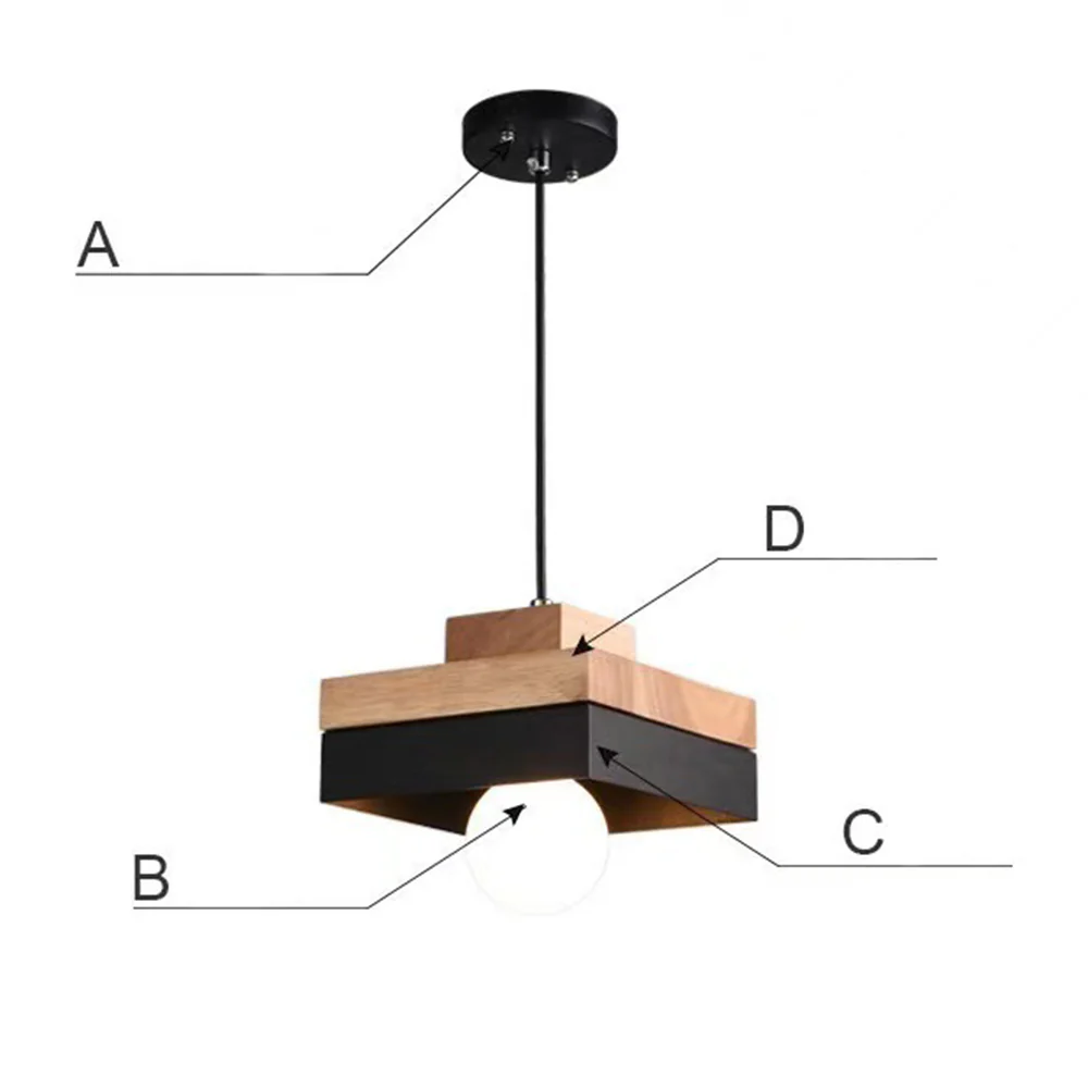 Industrial Wood Pendant Light - Image 9
