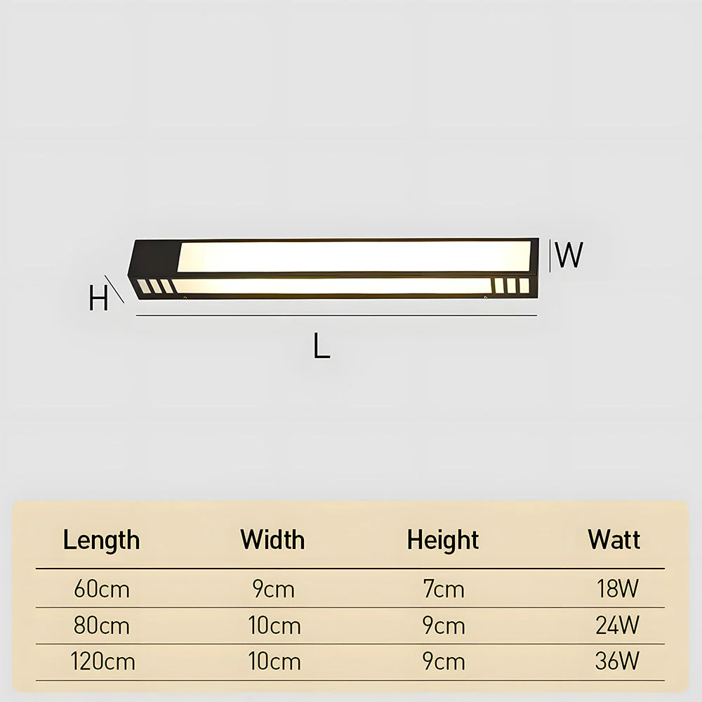 IP55 Modern Black LED Outdoor Wall Lights - Image 8